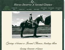 Tablet Screenshot of horsesdeserveasecondchance.com